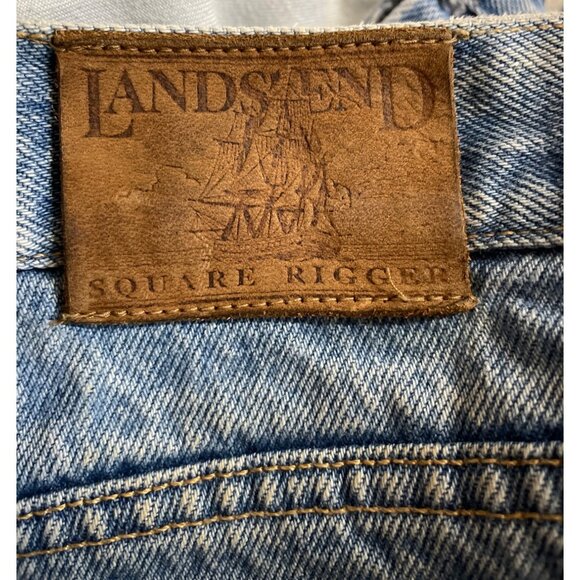 Lands' End Square Rigger Mens Size 42 x 29 Straight Fit Jeans Denim Blue - Picture 7 of 9